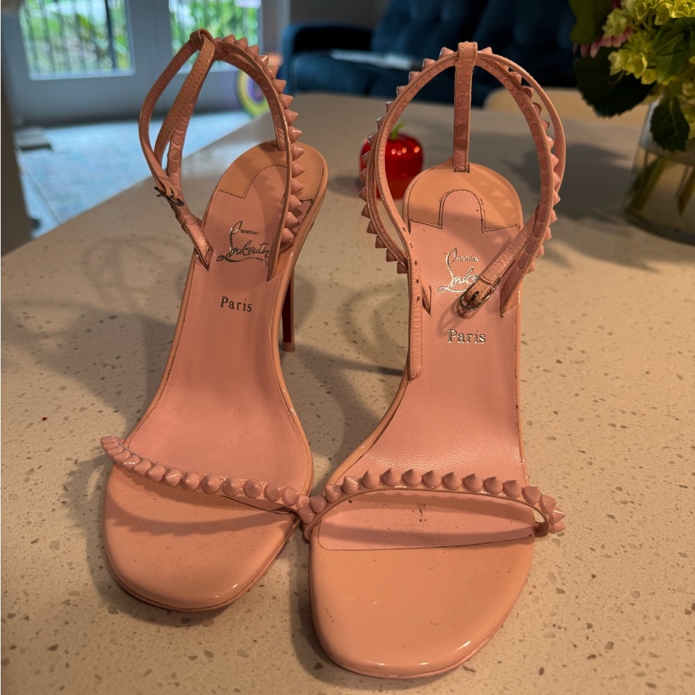 Christian Louboutin “So Me” Pink Patent Heels - Picture 2 of 7
